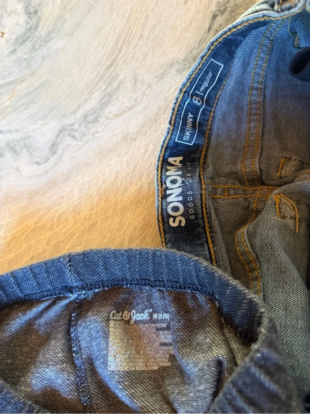 SONOMA | M 7/8 Reg | Skinny Jeans + Jeggings 2 Pair Denim Lot
